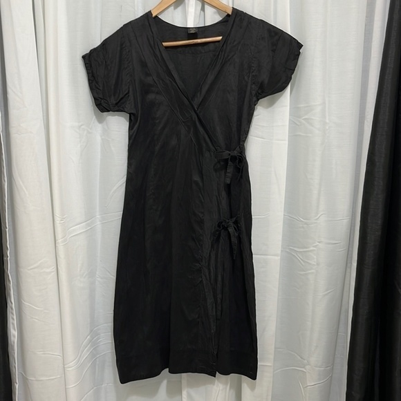 Homemade in India 100% Silk Wrap Dress a137 - Picture 1 of 4